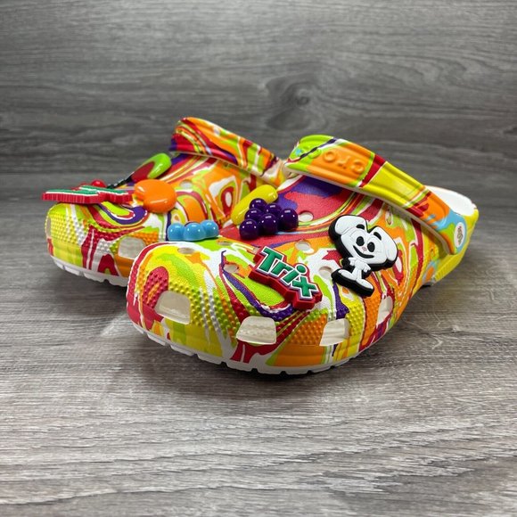 Crocs x Trix Cereal Tie Dye Classic Clog Mens Multi Sizes Available 207922 94S - Picture 3 of 16